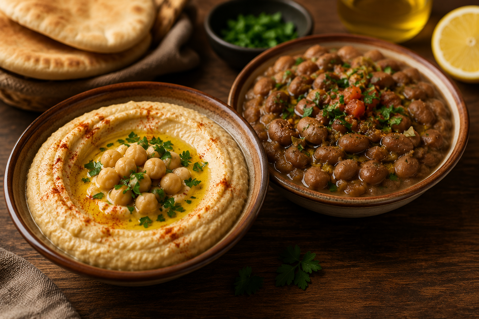 Foul & Hummus